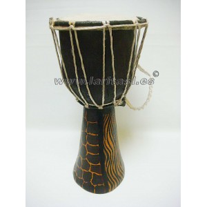 Djembe decorativo pintato 15 (só decoração)